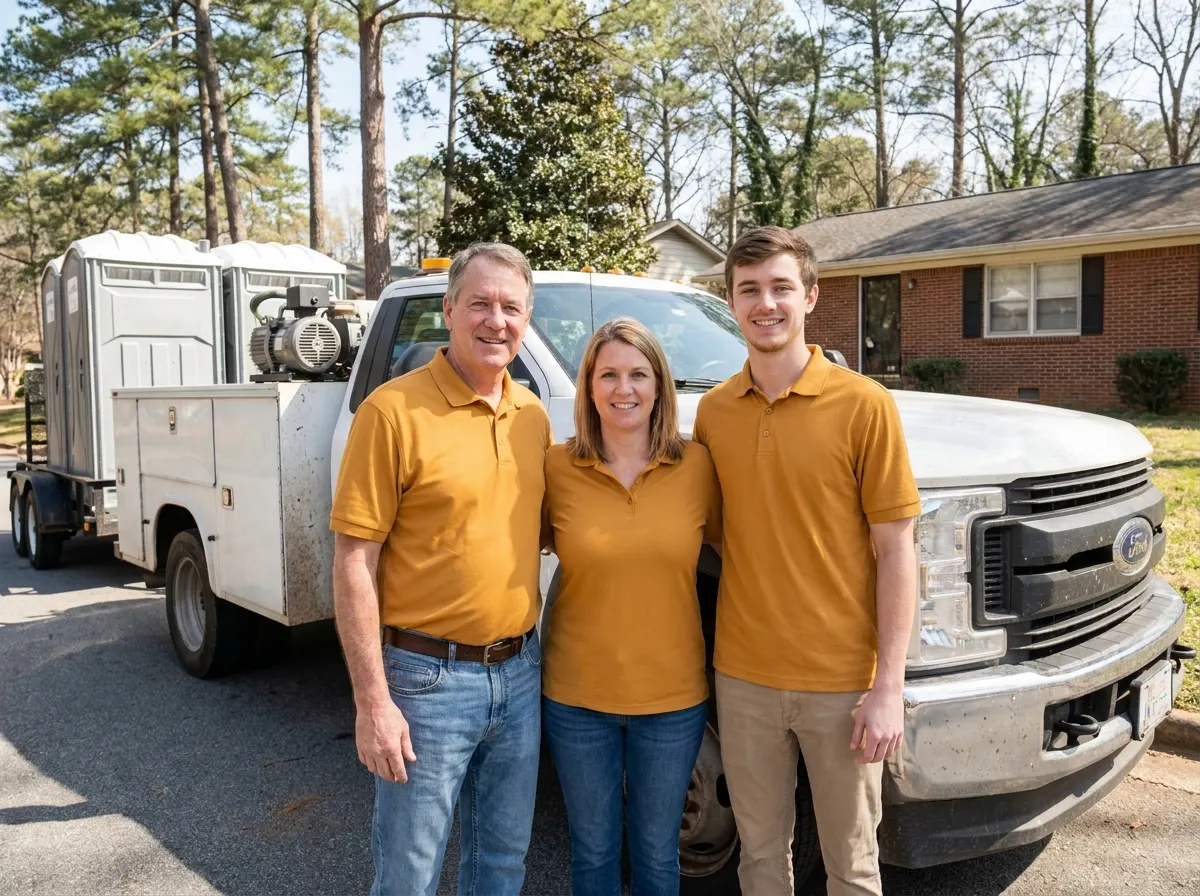 The GoldenWave Temporary Toilet Solutions Group team — portable toilet supplier in Atlanta, GA